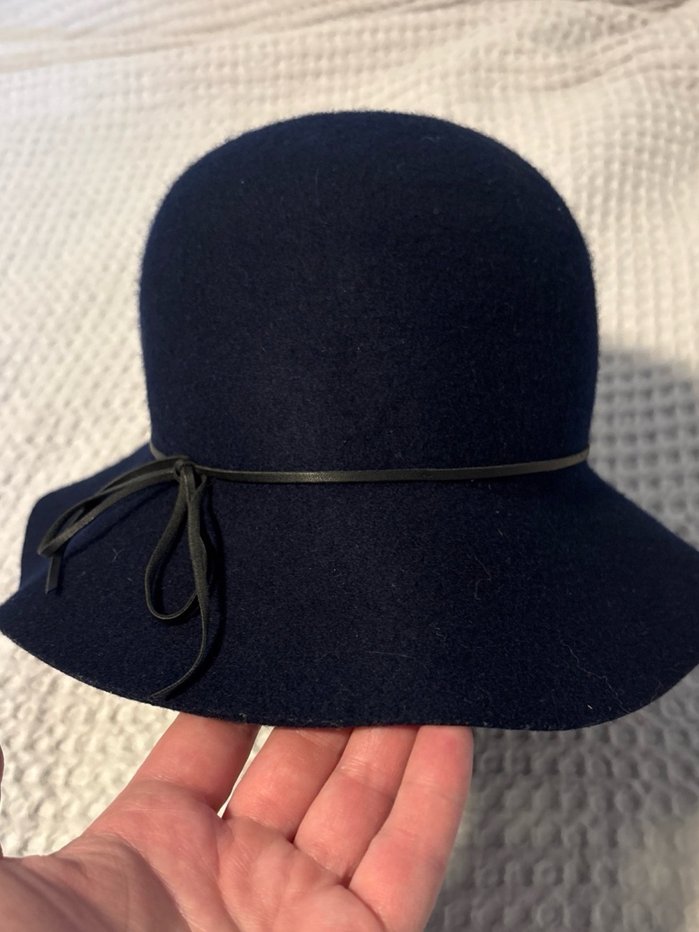 Goorin Bros Women’s Small Dark Blue 100% Wool Wide Brim Fedora Hat